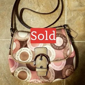 🌟SOLD🌟Coach Soho Snaphead Flap Satin Crossbody